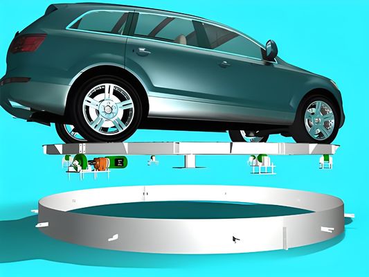 Dia 4m Car Display Rotating Platform 4000kg-8000Kg Máy quay ô tô