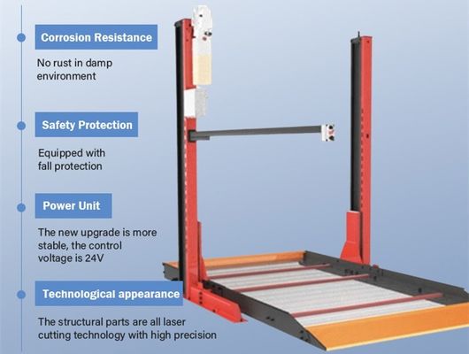 Điều khiển từ xa Đường sắt dưới lòng đất nhà để xe 2500kg Nhà xe nâng